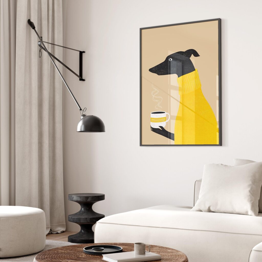 Yellow Dog Coffee Print