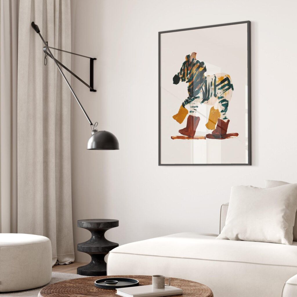 Zebra Boots Print
