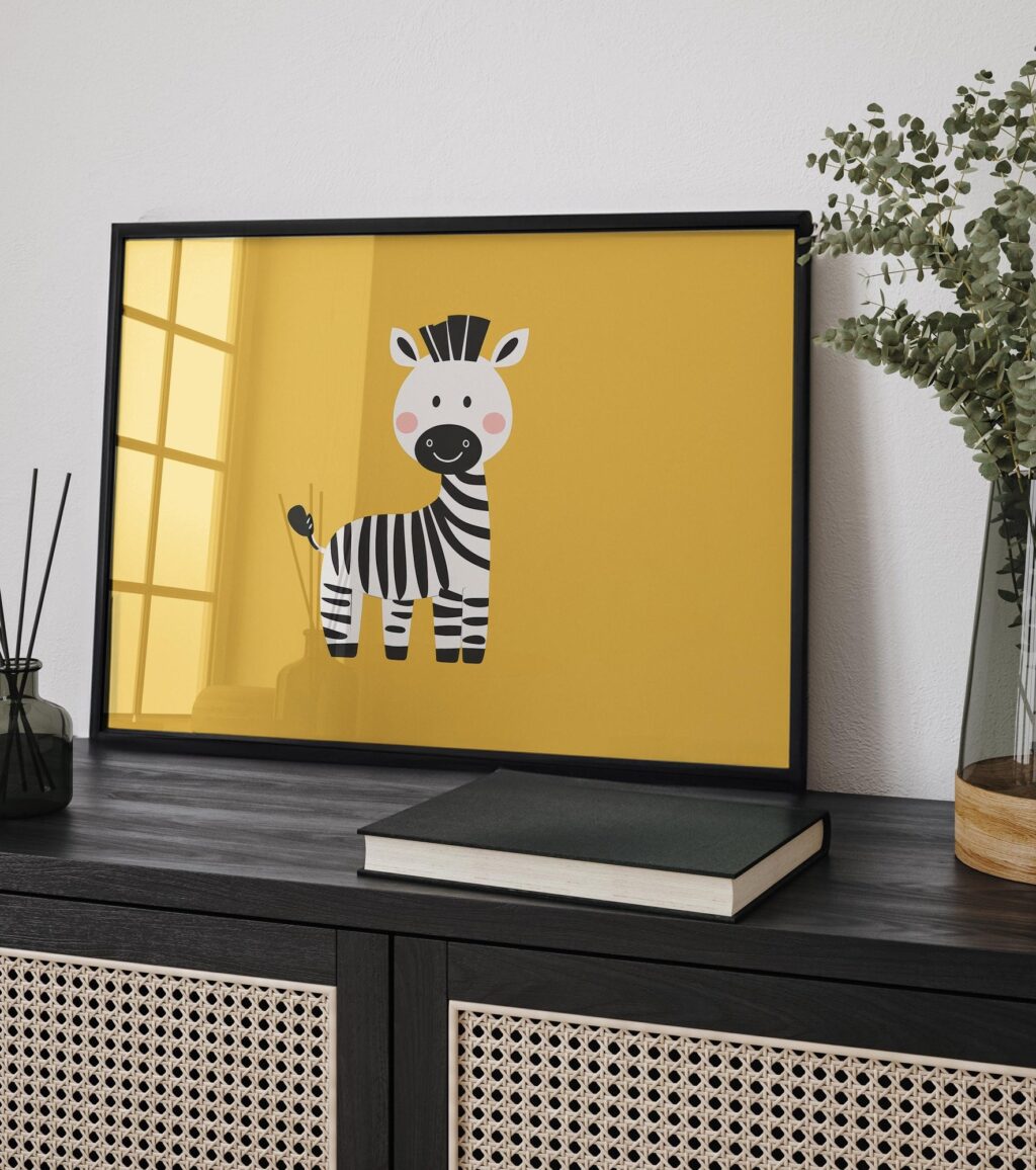 Zebra Nursery Print