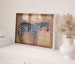 Zebra Safari Art Print