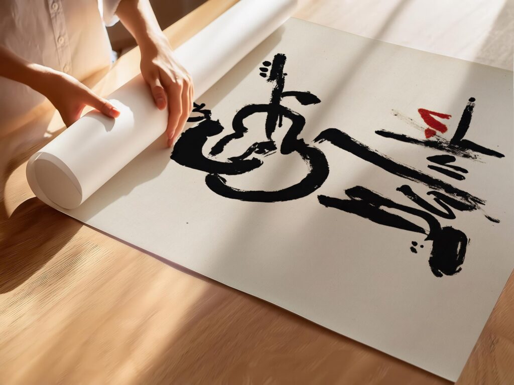 Abstract Cowboy Guitarist Ink Print