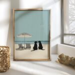 Beach Pets Art Print Set