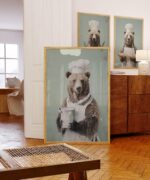 Bear Chef Set of 3 Prints