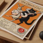 Black Cat Rabbit Music Poster