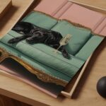 Black Dog Art Print