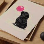 Black Pug Wall Art