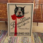 Boston Terrier Coffee Poster