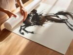 Bucking Bronco Western Horse Poster