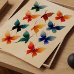 Butterfly Colorful Watercolor Wall Art