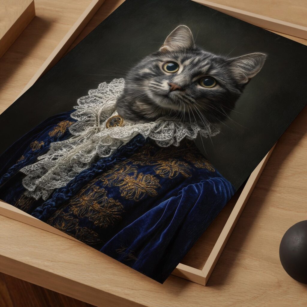 Cat Victorian Renaissance Wall Art