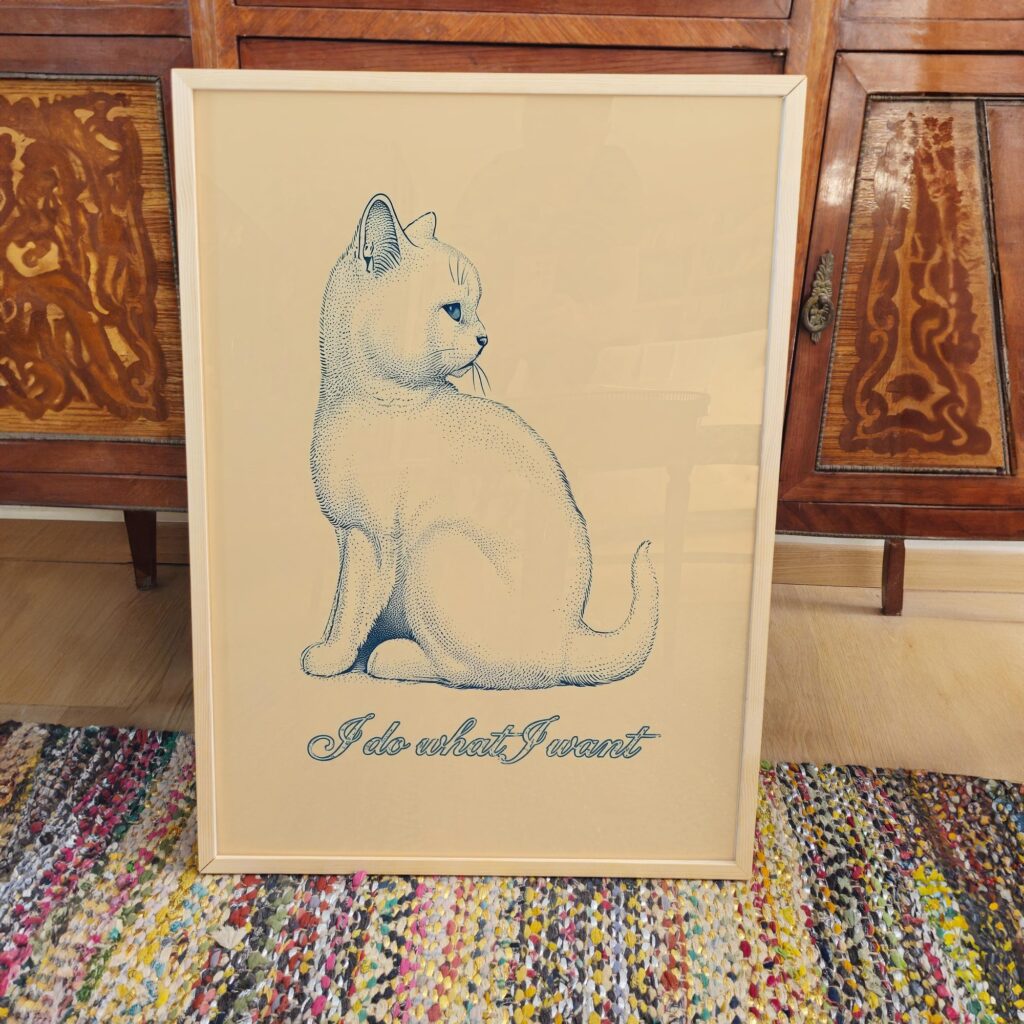 Cat What Want Wall Art