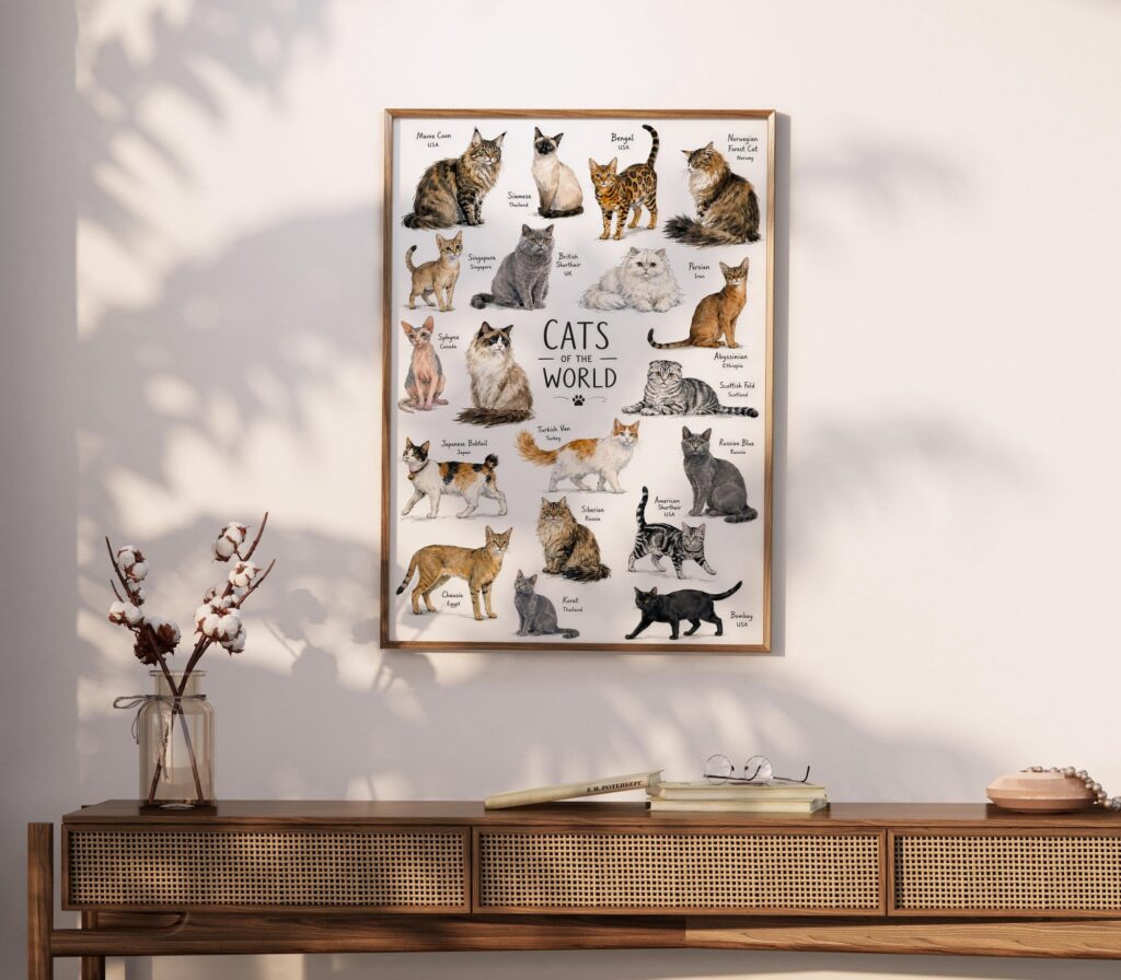 Cats of the World Poster