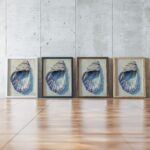 Coastal Oyster Shell Art Print