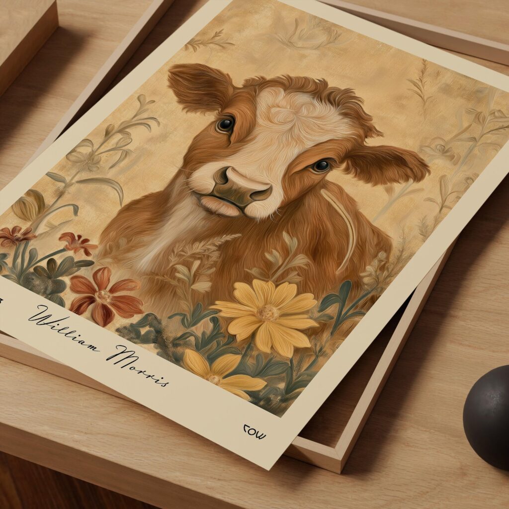 Cow Farm Art Print