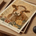 Cow Farm Art Print