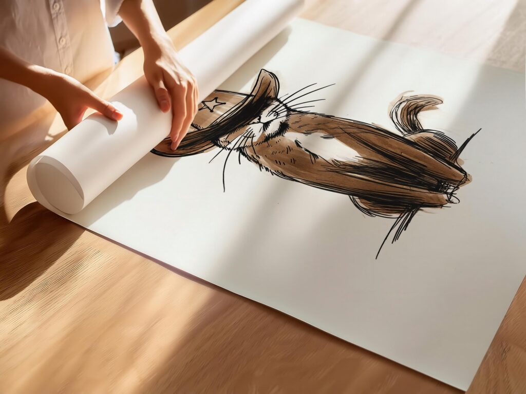 Cowboy Cat Sheriff Print