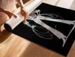 Cowboy Lasso Chalk Sketch Print