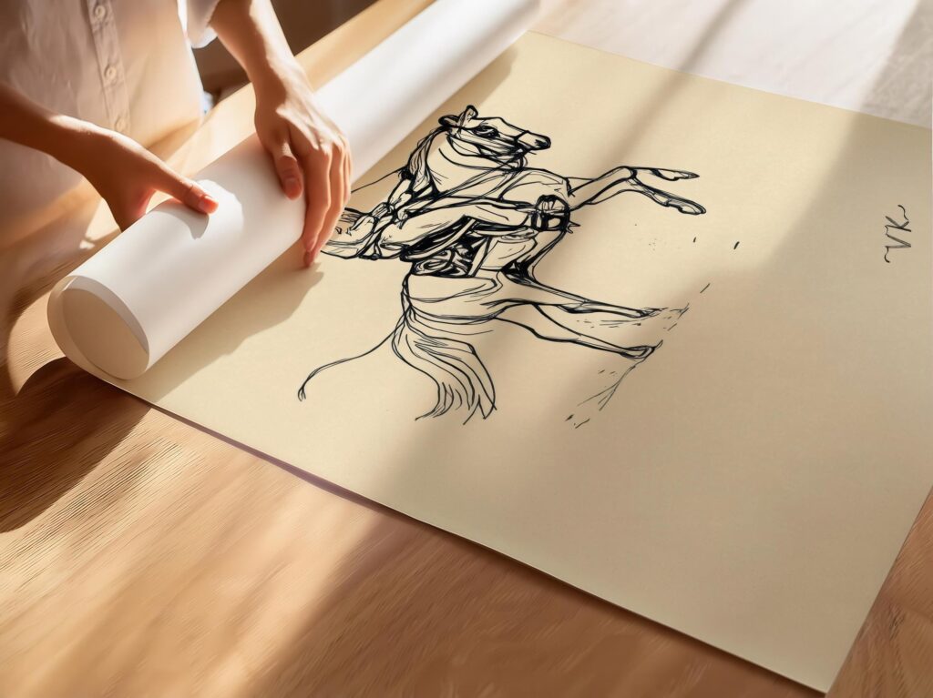 Cowboy Line Art