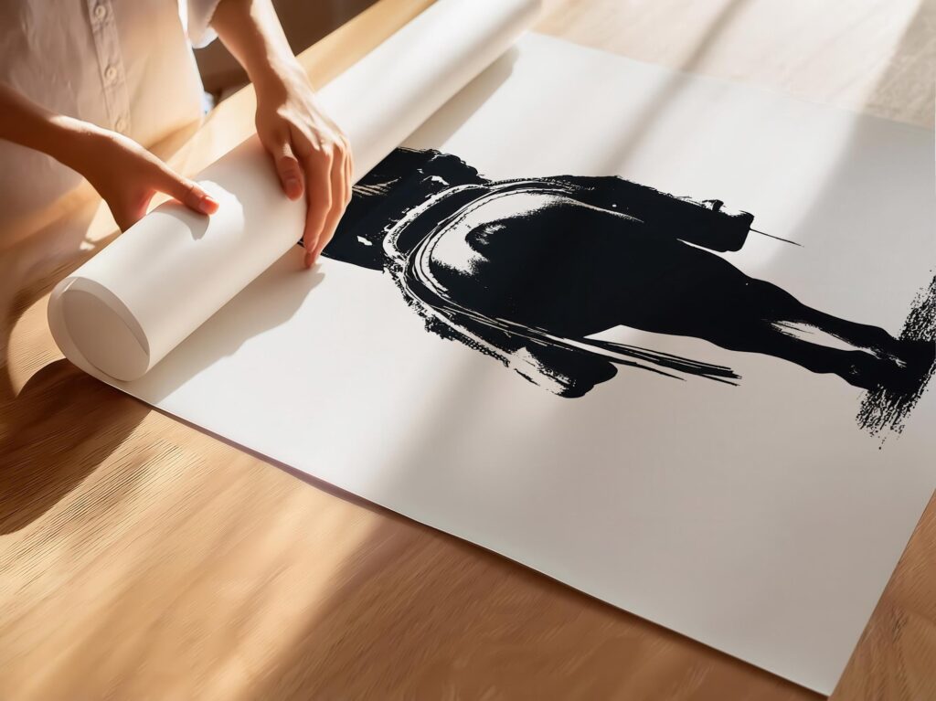 Cowboy on Horse Print