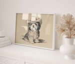Cowboy Pup Western Print
