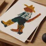 Cowgirl Boot Cat Print