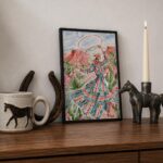 Cowgirl Lasso Western Desert Print