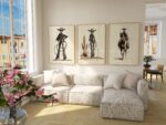 Cowgirl Line Art Print Set