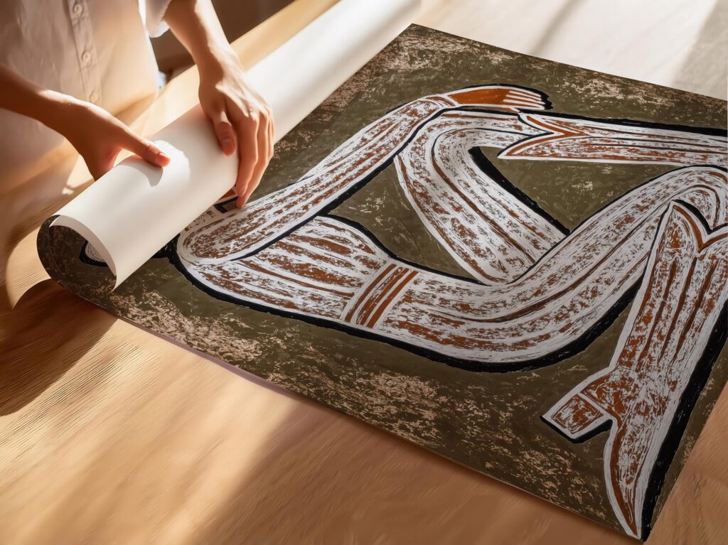 Cowgirl Linocut Art Print