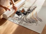 Cowgirl Reading Print Western Bedroom Wall Art