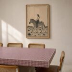 Cowgirl Riding a Zebra in the Desert Print