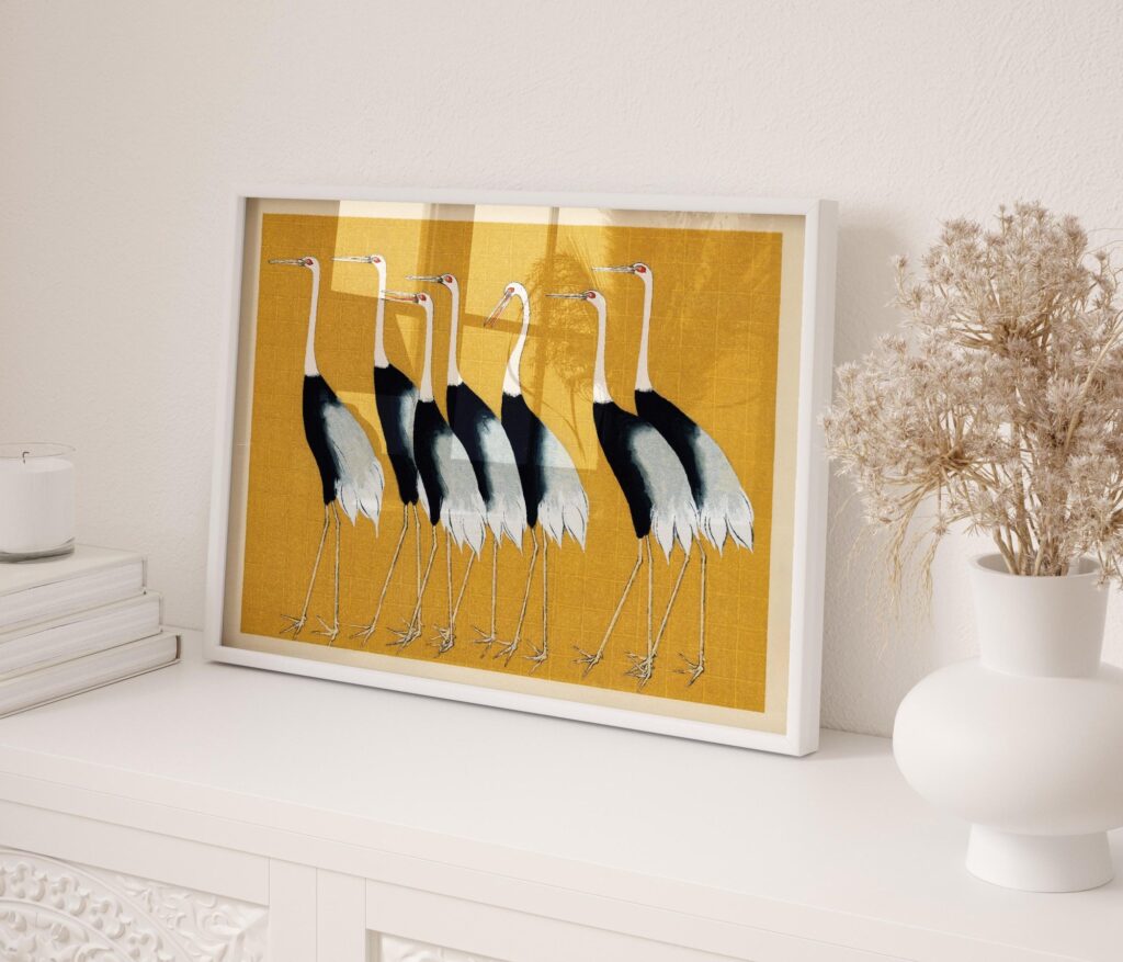 Crane Birds Wall Art
