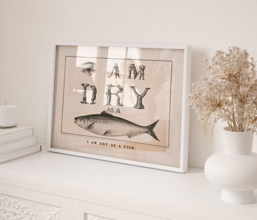 Currier and Ives I Am Dry As Print