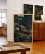 Dark Academia Frog Print Set of 3