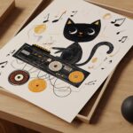 DJ Cat Print