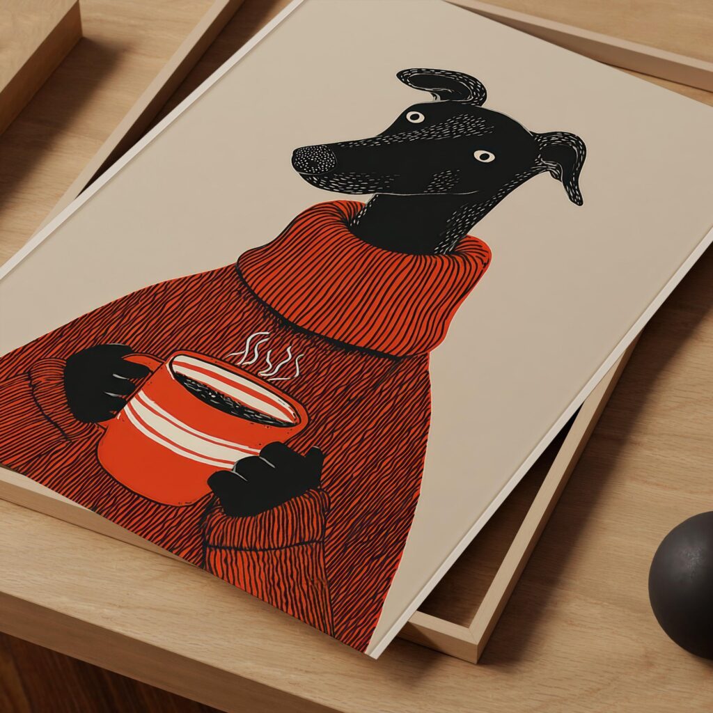 Dog Coffee Poster