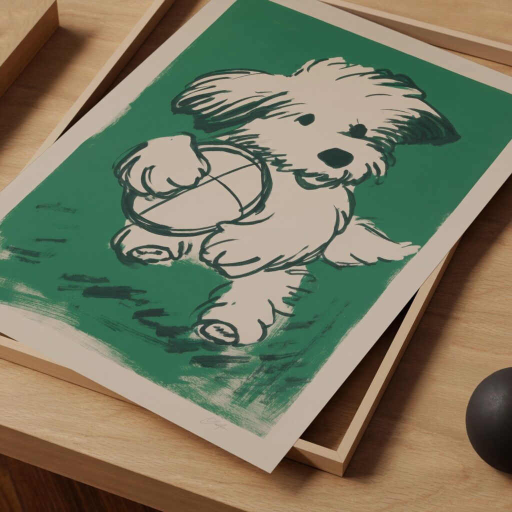 Dog Sketch Wall Art