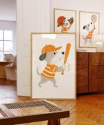 Dog Sports Nursery Art Set