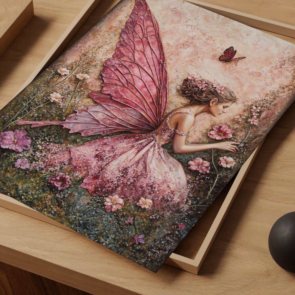 Fairy Butterfly Painting Print
