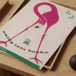 Flamingo Reading Art Print