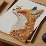 Fox and Bee Art Print
