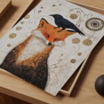 Fox and Raven Art Print