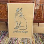 Fox I Know Things Vintage Ink Illustration Art Print