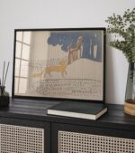 Fox in the Rain Nursery Art Print