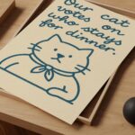 Funny Cat Kitchen Wall Art