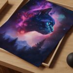 Galaxy Cat Art Print
