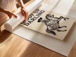 Giddy Up Darling Cowgirl Matchbox Art Print