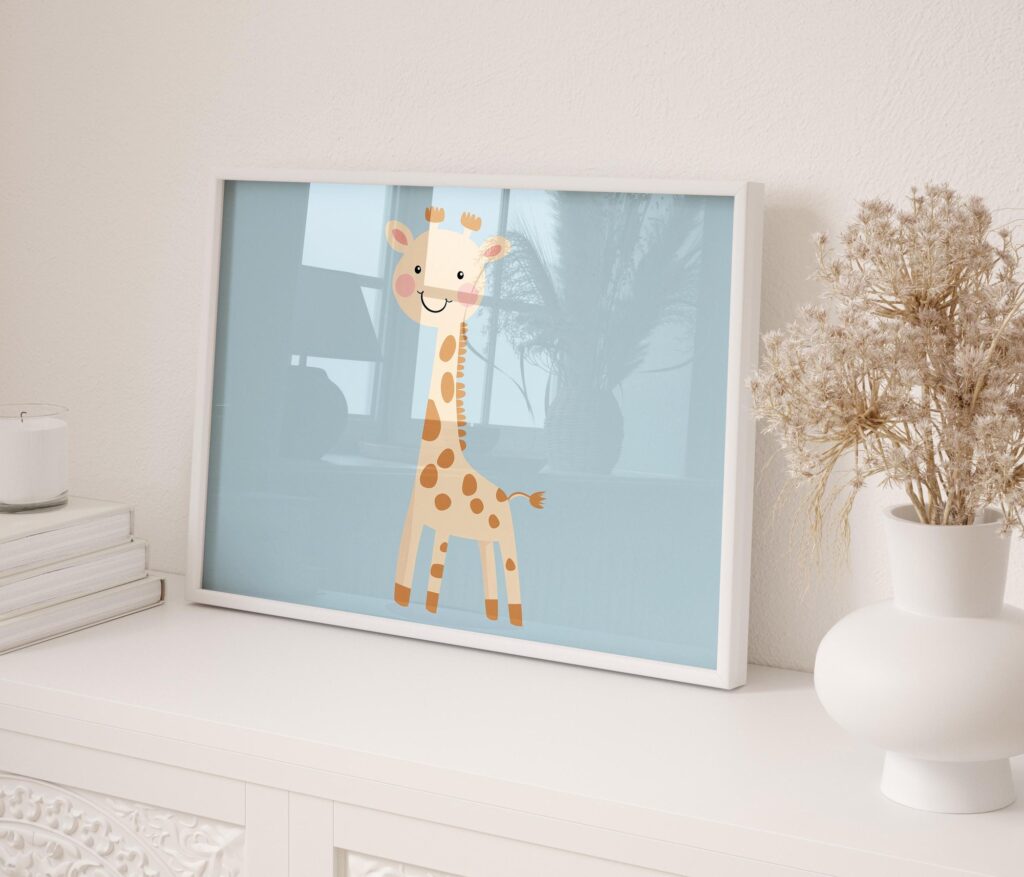 Giraffe Nursery Print