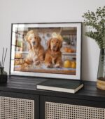 Golden Retriever Chefs Kitchen Print