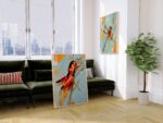 Grasshopper and Dragonfly Painting Print Set