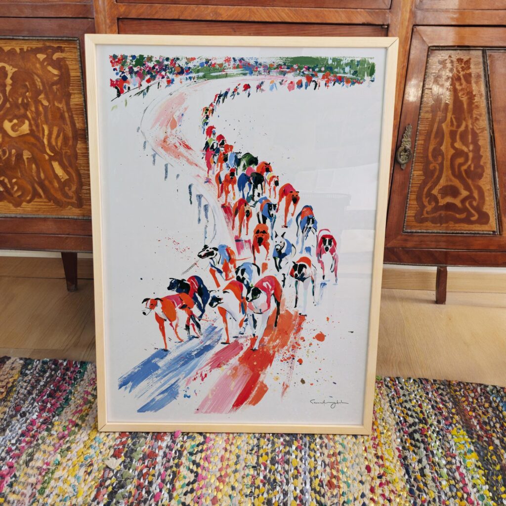 Greyhound Racing Print